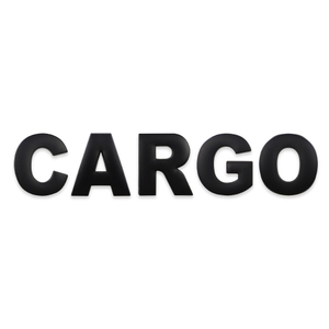カーゴ CARGO アルファベット ブラック 英字 文字 エンブレム ロゴ 3Dエンブレム 立体ロゴ ステッカー シール
