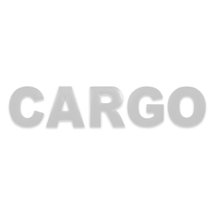 カーゴ CARGO アルファベット ホワイト 英字 文字 エンブレム ロゴ 3Dエンブレム 立体ロゴ ステッカー シール