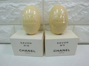 ★未開封未使用品★ 2種セット CHANEL シャネル 石鹸 石けん SAVON サヴォン サボン ソープ N°19 No19 19番 N°5 No5 5番 100g 152M-03