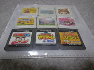 3DS DS soft 9 pcs set super Mario Manufacturers / Cart 7/3D Land / Brothers 2/uiire2012/ peach iron 2017/TOKYO&JAPAN/ world /20 anniversary used 