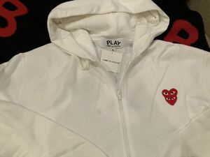 新品 Comme Des Garcons 正規店購入 日本製 一点のみ　コム デ ギャルソン スウェットパーカー　白