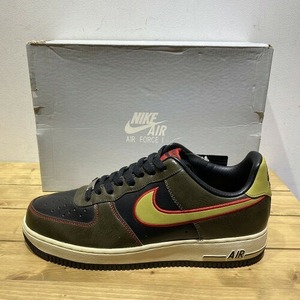 NIKE 2013 AIR FORCE1 LOW BLACK PARACHUTE GOLD 27.5cm 488298-075 ナイキ エアフォースワン ロー ブラックパラシュートゴールド