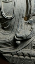 【哲】【特別出品】作行最高のガンダーラ石彫菩薩像（２〜４世紀）_画像10