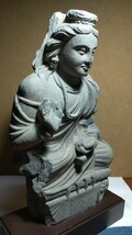 【哲】【特別出品】作行最高のガンダーラ石彫菩薩像（２〜４世紀）_画像3