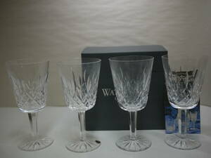 22A WATERFORD CRYSTAL ウォーターフォード クリスタル ワイングラス シャンパングラス ゴブレット カットガラス 3客 箱付き 