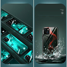 iPhone 14 Pro Maxケース アイフォン14 プロ マックス ケース 6.7インチ 保護カバー 背面カバー tpu+強化ガラス 夜に光る ハードケース_画像3