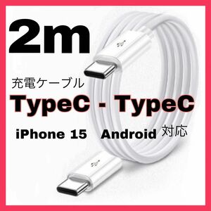 USBtypeC typeCケーブル2m