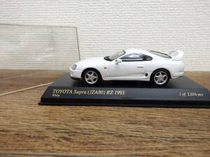 京商 トヨタ/TOYOTA スープラ/Supra RZ 1993 ホワイト 1/43 ミニカー/車/自動車 玩具/おもちゃ『ZM01』