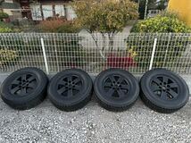 ★三菱パジェロV97W V98Wタイヤホイールセット265/65R/17 7.5J+46 139.7mm 6穴 4本 ★直接引取り可能 ★スタッドレス 製造年2019年★_画像2