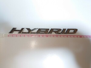 レクサス純正ハイブリッドエンブレム　横幅19cm　LEXUS　HYBRID　