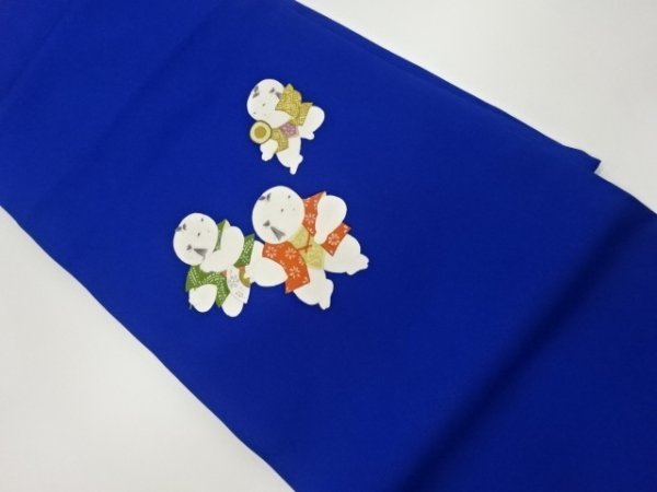 ys6828036; handbemaltes Nagoya-Obi-Muster der Kaiserpalastpuppe von Shiose [getragen], Band, Nagoya Obi, Fertig