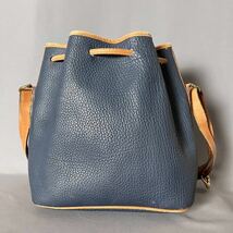 ★１円スタート★ DOONEY & BOURKE ドゥーニーアンドバーク 巾着 ショルダーバッグ MADE IN U.S.A. アメリカ製 ブルー 青_画像3