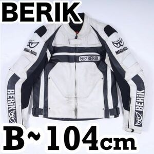 返品可◆54◆推定5万円◆ユーズド ベリックレーシングジャケット 正規品 BERIK ◆J187