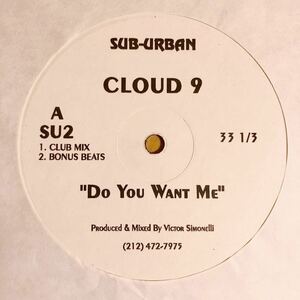 CLOUD9 DO YOU WANT ME 12INCH VICTOR SIMONELLI FRANCOIS K JOE CLAUSSELL DANNY KRIVIT TIMMY REGISFORD LOUIE VEGA TONY HUMPHRIES