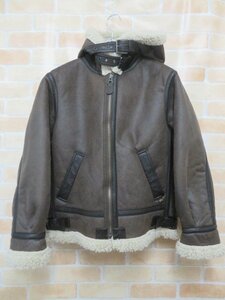 ALPHA INDUSTRIES アルファ B-3 フライトジャケット フェイクムートン ブラウン S 111371682