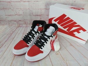 箱有 NIKE ナイキ AIR JORDAN 1 RETRO HIGH OG エアジョーダン 555088-161 ホワイト レッド 27.5cm 991728029＃2