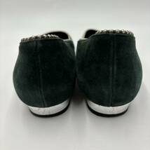 P ＊ 日本製 '洗練されたシルエット' DIANA ダイアナ 本革 スエードレザー / フラット パンプス 25cm MR レディース 婦人靴 シューズ _画像5