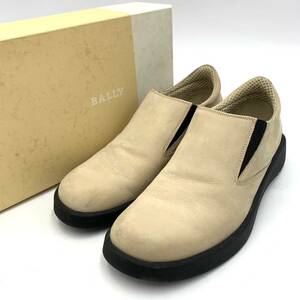 ☆ 高級感溢れる!! '箱付き' BALLY バリー ヌバックレザー スリッポン レザーシューズ 革靴 ドレスシューズ size:7 24.5cm シューズ 紳士靴