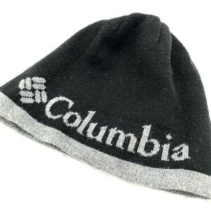 ☆ 人気モデル!! 'ロゴデザイン' Columbia コロンビア 帽子 ニット帽 ボーダー柄 リバーシブル ビーニー ニットキャップ ワッチキャップ 