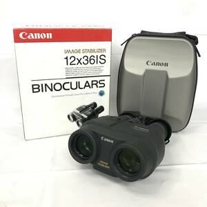 BF8/61　Canon キャノン 防振双眼鏡 BINOCULARS 12×36IS 元箱付き 通電確認済 ジャンク品