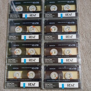 ジャンク　denon　使用済み　カセットテープ　RD-Z 100　計8本　当時物　昭和レトロ　ノーマルポジション　美品
