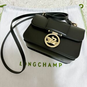 【未使用】ロンシャン LONGCHAMP ショルダーバッグ ボックストロット XSサイズ　ブラック