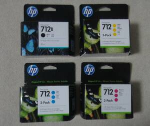 即決・送料込◆HP 純正インクカートリッジ HP712 ４色セット◆新品・未開封品