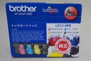 即決・送料込★ブラザー(brother)純正インク LC11-4PK　４色セット★新品・未開封品