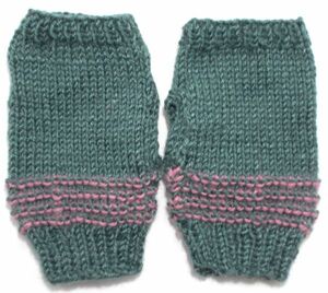  hand warmer * finger none gloves * hand-knitted * for women ③