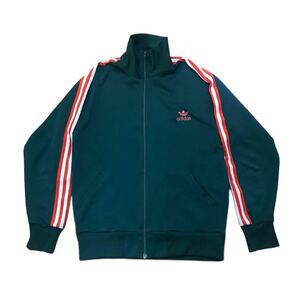 80s adidas デサント製トラックジャケット　ジャージ　グリーン 深緑 アディダス ヴィンテージ ATP ファイアーバード