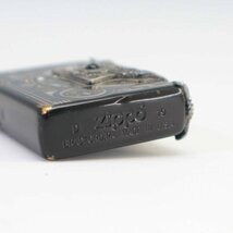 ZIPPO ジッポー インディアンスピリット マットブラック クロス 天然石オニキス メタル ライター 2019年製◆739f23_画像7