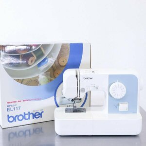 動作品 brother ブラザー EL117 簡単便利なコンパクトミシン A31-BL 説明書付き★741h05