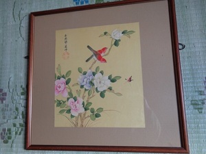 【本物保証品】伊藤若冲　　花鳥画　　絹本　　名画です　　コレクター様より委託品