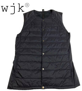wjk ダブルジェイケイ 中綿 ベスト Lサイズ ブラック ジャケット 日本製