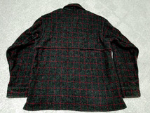 美品 80s～ USA製 llbean エルエルビーン ウールジャケット グレー 赤 緑 チェック柄 M L 位 アメリカ製 80年代 90年代 アウター_画像2