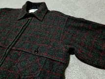 美品 80s～ USA製 llbean エルエルビーン ウールジャケット グレー 赤 緑 チェック柄 M L 位 アメリカ製 80年代 90年代 アウター_画像4