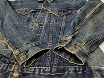 良好 70s USA製 levi's 70505 40 ～42 程度 L XL ケアタグ 70年代 アメリカ製 濃紺 デニムジャケット ビンテージ リーバイス ビンテージ_画像6