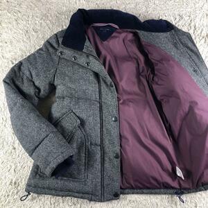 【極美品】トミーヒルフィガー TOMMY HILFIGER 【妖艶な着こなし】ウール ダウンジャケット グレー サイズM メンズ