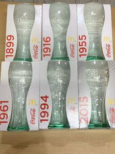 マクドナルド 2015 歴代コカコーラ デザイン グラス ソーダライムガラス 限定販売品 CocaCola