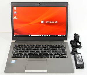 ☆ Dynabook R63/M Ci5-8250U 1.6(3.4)G 8CPU/SSD 256GB/13.3 FHD 1920x1080/無線/Bluet/Webカメラ/Office 2021/最新W11 & リカバリ ☆1225