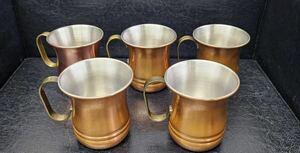 COPPER WARE コッパー カッパー 銅製 マグカップ カップ 5客 アウトドア キャンプ