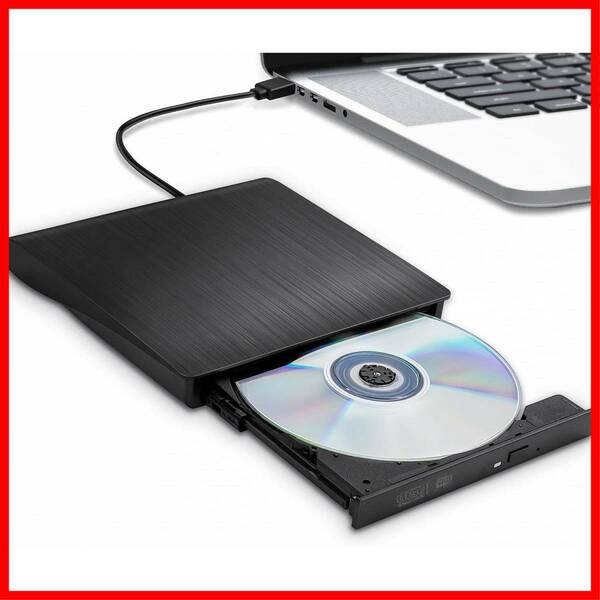 【数量限定】PC外付けドライブ ポータブルドライブ 外付CD・DVDドライブ CD/DVDドライブ 外付け光学ドライブ ノートパソ