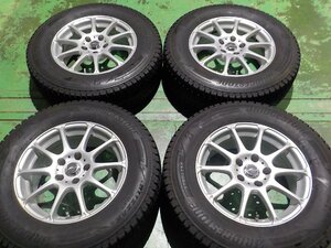 D16020t エーテック シュナイダー デリカＤ：５ 等 ブリヂストン ブリザック DM-V3 215/70R16 ７～８分付き