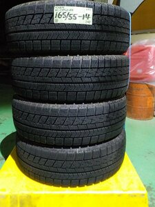 5) 6675g ブリヂストン ブリザック ＶＲＸ 165/55R14 ４本セット ワゴンＲ パレット ライフ ゼスト 等 2016年製