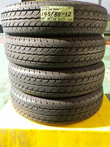 5) 6732j ヨコハマ ＪＯＢ ＲＹ５２ 145/80R12 80/78N LT ４本セット Ｎ－ＶＡＮ エブリィ ハイゼット 等 2023年製