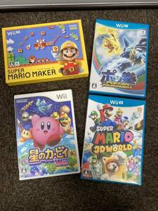 Wii WiiU ソフト スーパーマリオ ゲームソフト ポッ拳 星のカービィ マリオワールド マリオメーカー 