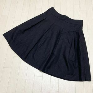  peace 124* ELLEe reflet a skirt knees height about Kirakira 40 lady's black 