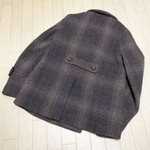 和131★ COMPTOIR DES COTONNIERS コントワーデコトニエ ピーコート チェック 34 レディース グレー ブラウン ネイビー_画像2