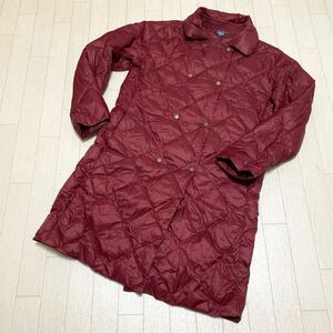  peace 139* PART2 JUNKO SHIMADA part 2 Junko Shimada down coat quilting turn-down collar coat 9 lady's dark red 