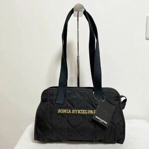 和147★① 新品 SONIA RYKIEL ソニアリキエル トートバッグ 肩掛けバッグ キルティング レディース ブラック